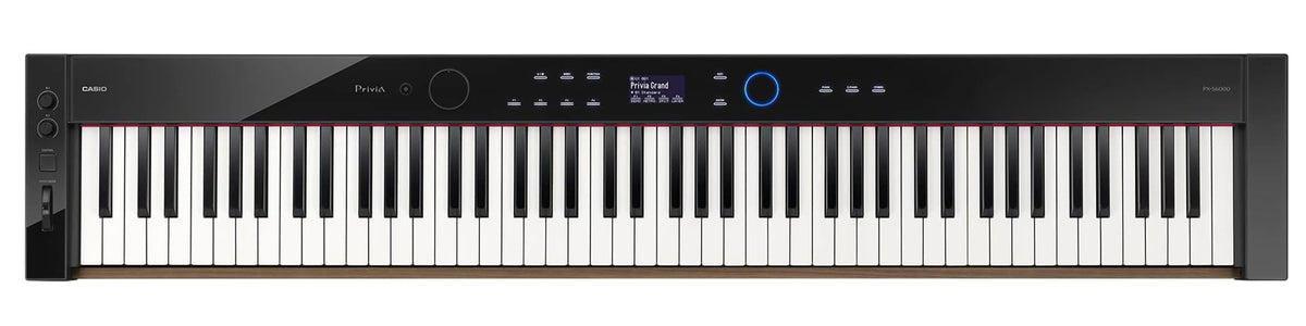 Casio PX-S6000 Privia Slim Digital Piano - Black w/ Adjustable Stand