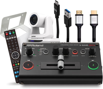 Roland PTZ-1G-V02 PTZ Single White Camera w/ Headphones