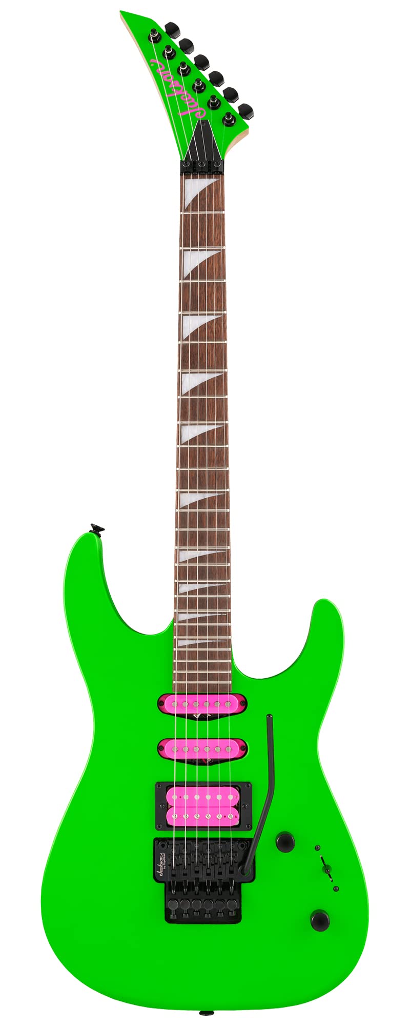 Jackson X Series Dinky DK3XR HSS Electric Guitar - Neon Green w/ Instrument Cable