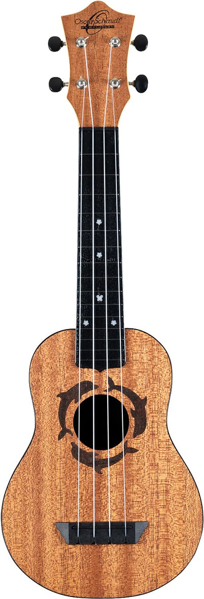 Oscar Schmidt OUN Soprano Ukulele - Dolphin w/ Hard Case
