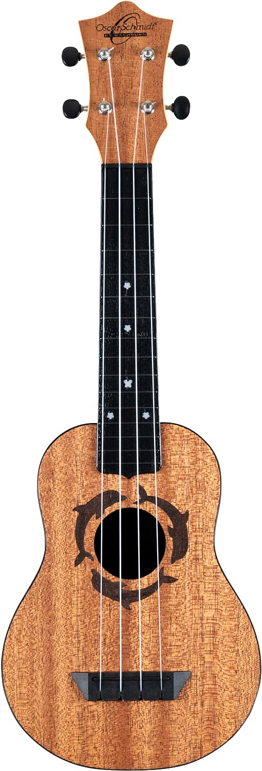 Oscar Schmidt OUN Soprano Ukulele - Dolphin w/ Hard Case