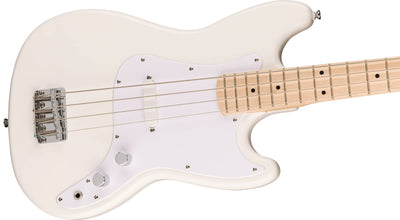 Fender Squier Sonic Bronco Bass - Arctic White w/ Rumble 15 Bass Amplifier