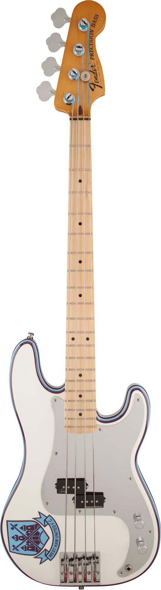 Fender Steve Harris Precision Bass - Olympic White w/ Guitar Cleaning Kit