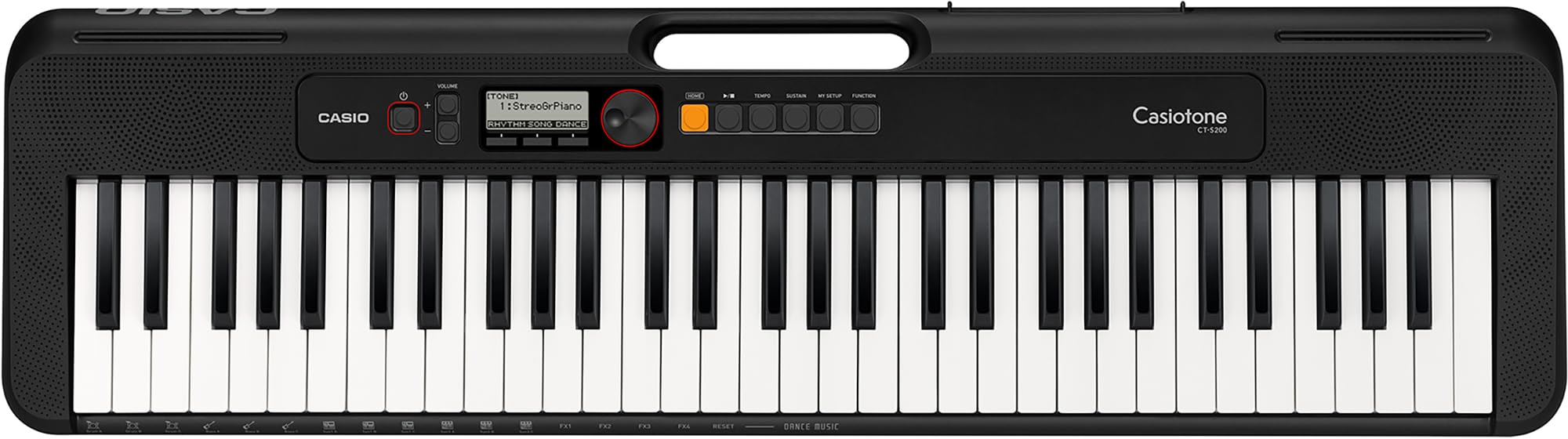 Casio CT-S200 Casiotone 61-Key Keyboard - Black w/ Headphones