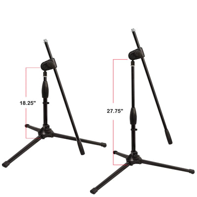 Ultimate Support MC-40B Pro Short Microphone Boom Stand - 2 Pack w/ XLR Cables