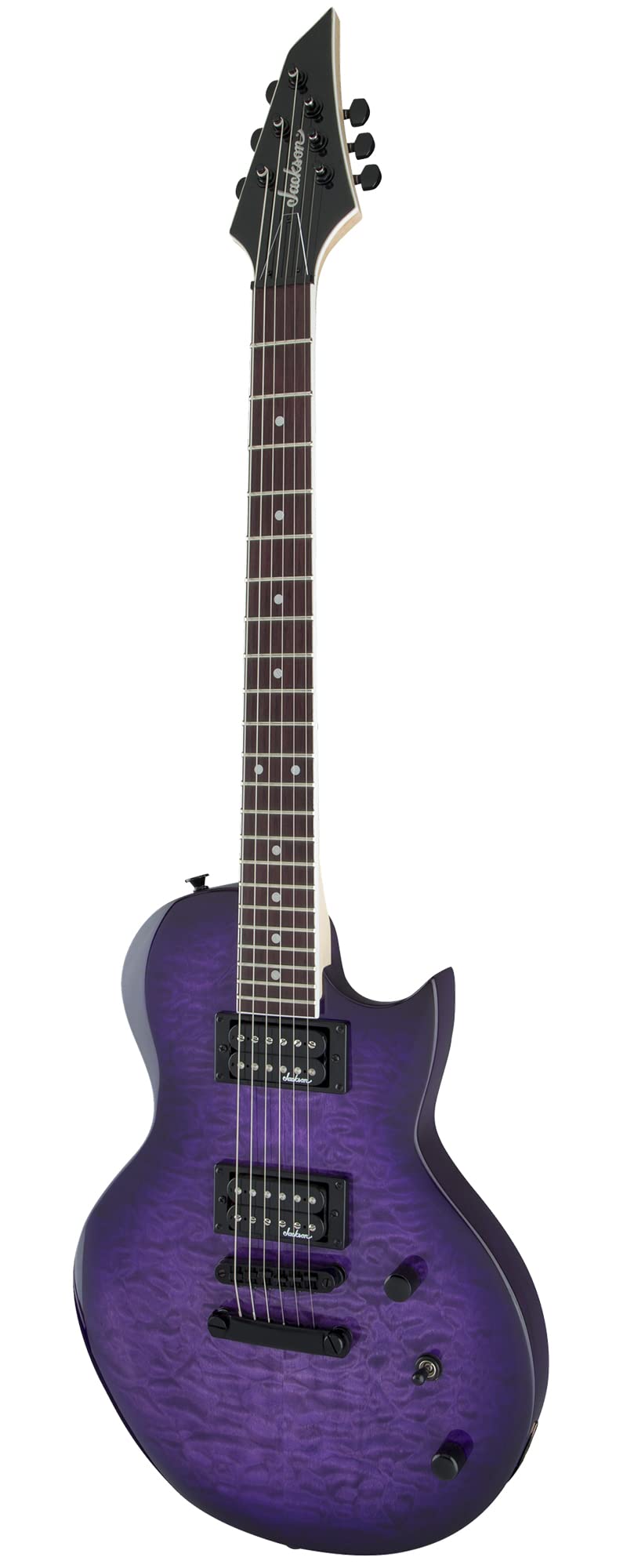 Jackson JS Series Monarkh SC JS22Q Electric Guitar - Transparent Purple Burst w/ Instrument Cable