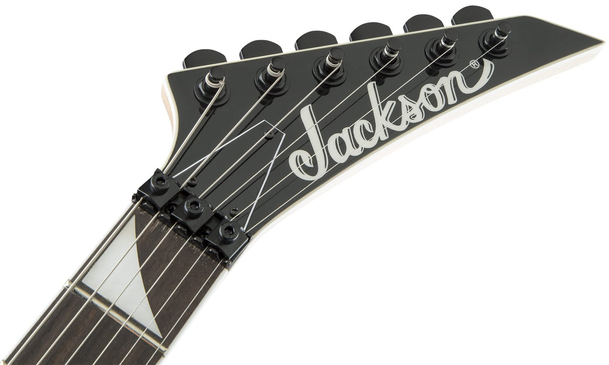 Jackson JS Series JS32 Rhoads Electric Guitar - Black with White Bevels w/ Instrument Cable