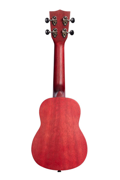 Kala MRT-RED-S Modern Meranti Soprano Ukulele - Adobe Red w/ Gig Bag
