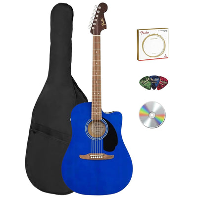 Fender FA Series Dreadnought Acoustic-Electric Guitar - Saphire Blue w/ Gig Bag