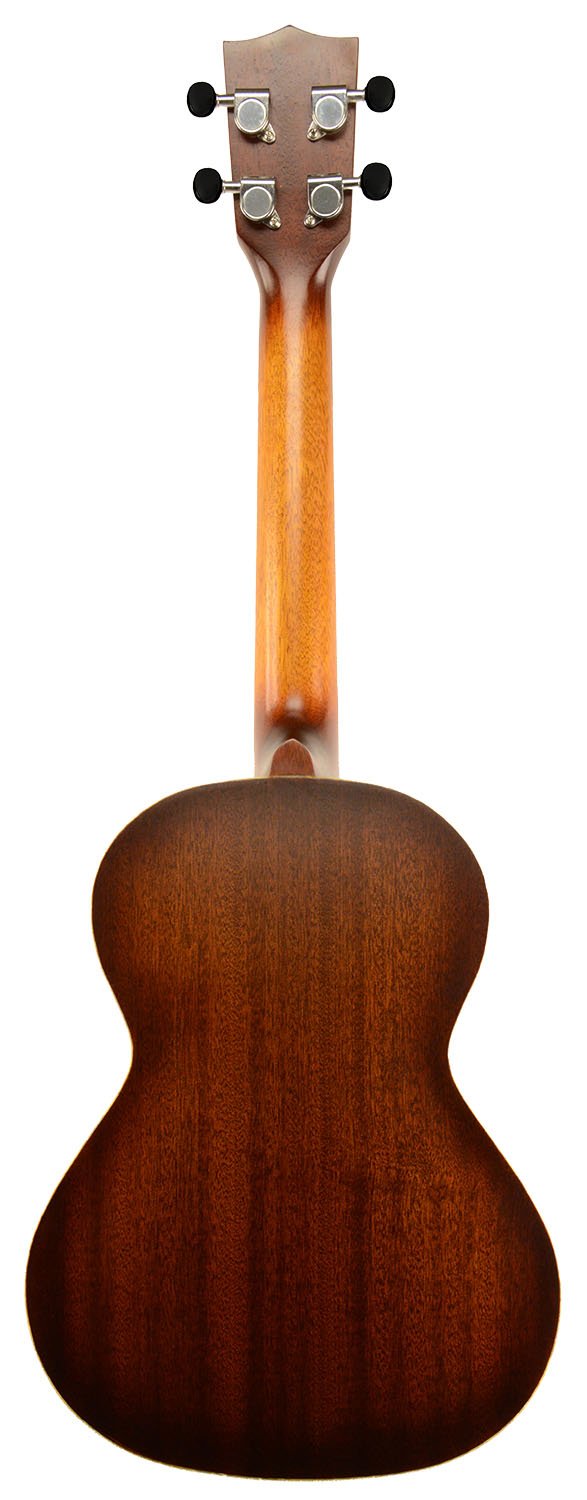 Kala KA-RES-BRS Tenor Resonator Ukulele with Brass Cover - Mahogany Burst w/ Gig Bag