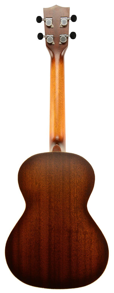Kala KA-RES-BRS Tenor Resonator Ukulele with Brass Cover - Mahogany Burst w/ Hard Case