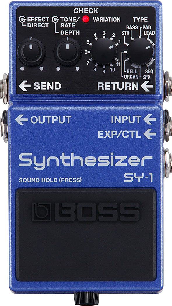 Boss SY-1 Guitar Synthesizer w/ Instrument Cables