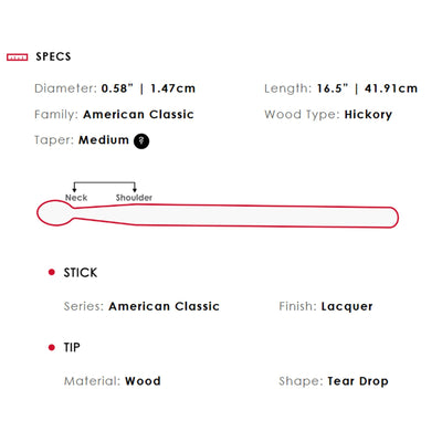 Vic Firth X55A American Classic Extreme 55A Drumsticks - 3 Pack