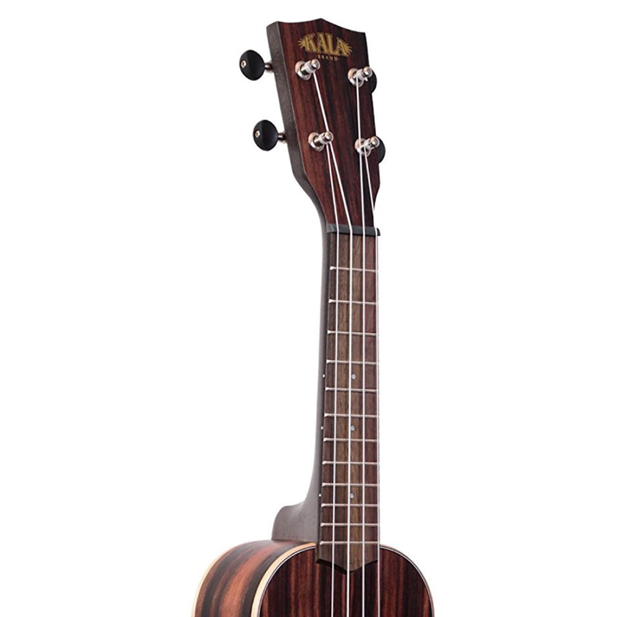 Kala KA-EBY-S Striped Ebony Soprano Ukulele w/ Gig Bag