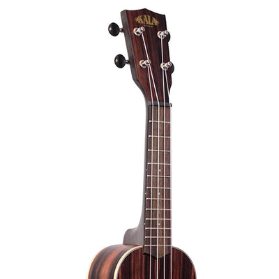 Kala KA-EBY-S Striped Ebony Soprano Ukulele w/ Gig Bag