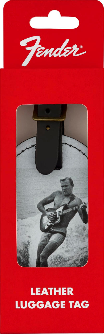 Fender Vintage Surfer Ad Luggage Tag w/ Picks