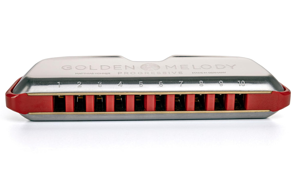 Hohner 544 Golden Melody Harmonica - Key of C w/ Key Stickers
