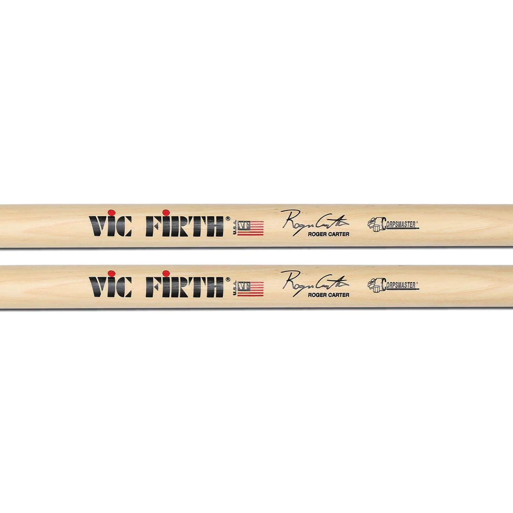 Vic Firth SRC Corpsmaster Signature Snare Roger Carter Drumsticks - 12 Pack