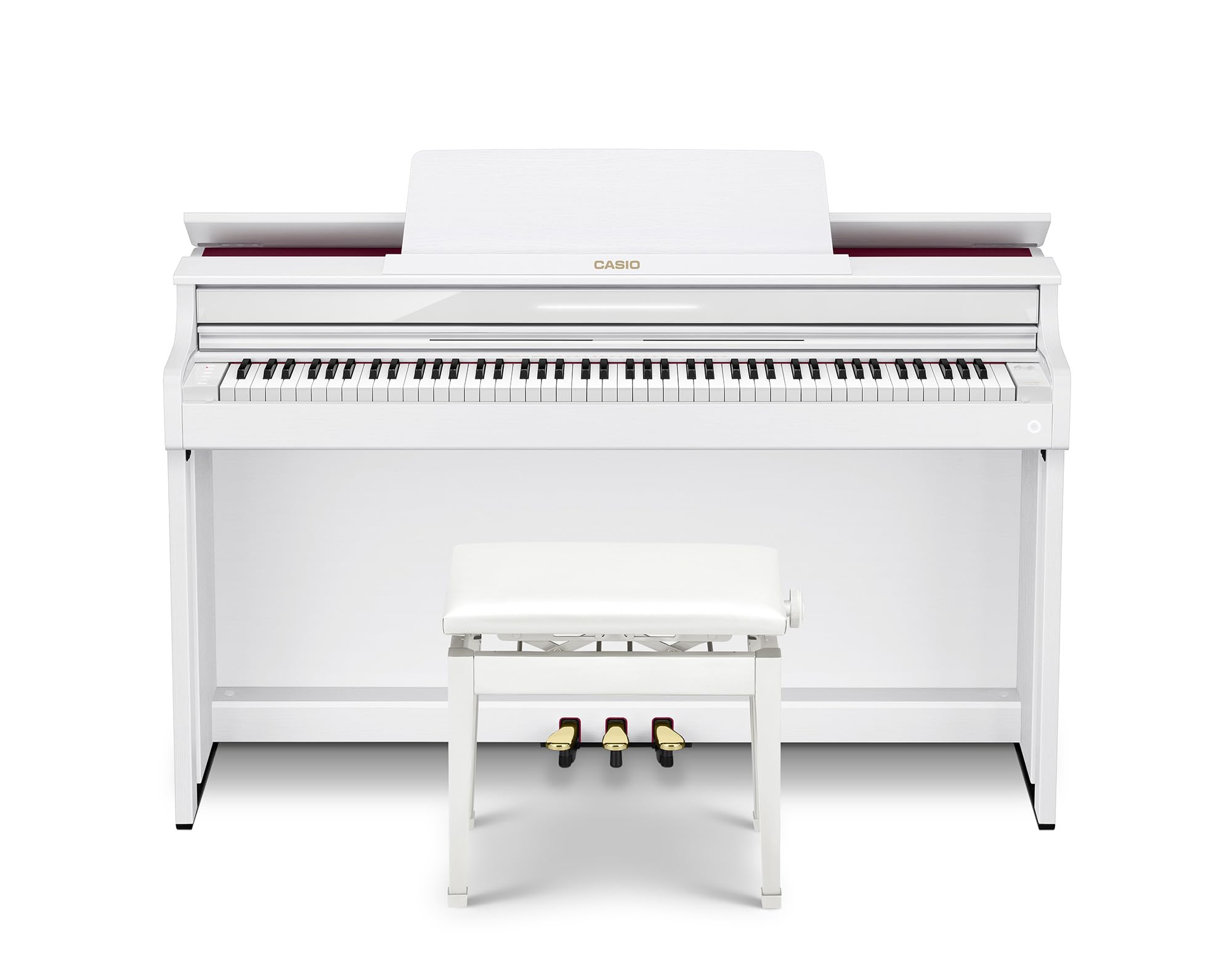 Casio AP-550 Celviano 88-Key Digital Piano - White w/ Adjustable Bench