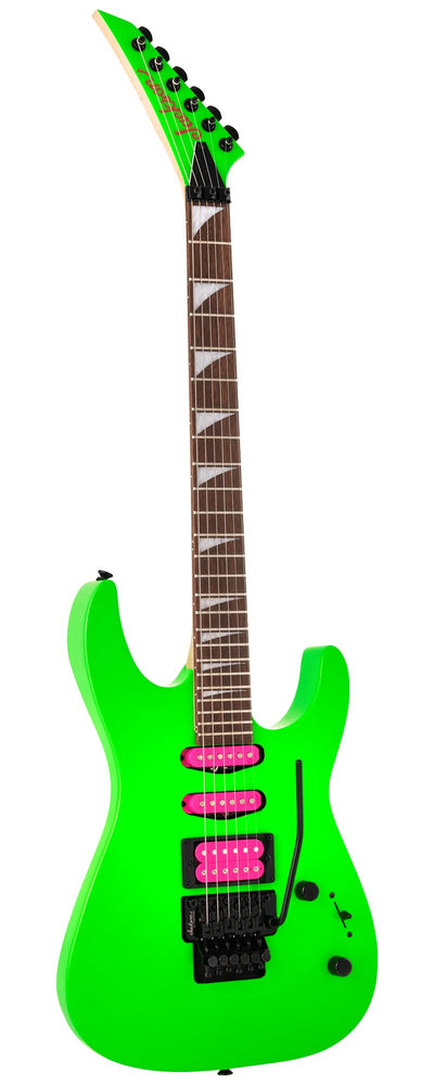Jackson X Series Dinky DK3XR HSS Electric Guitar - Neon Green w/ Instrument Cable