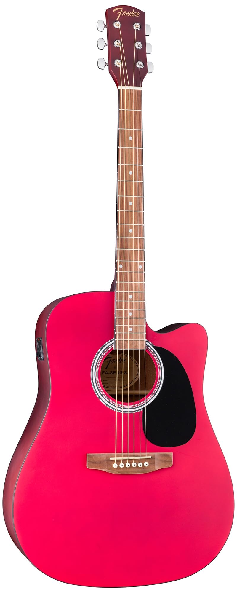 Fender FA Series Dreadnought Acoustic-Electric Guitar - Crimson Red w/ Gig Bag