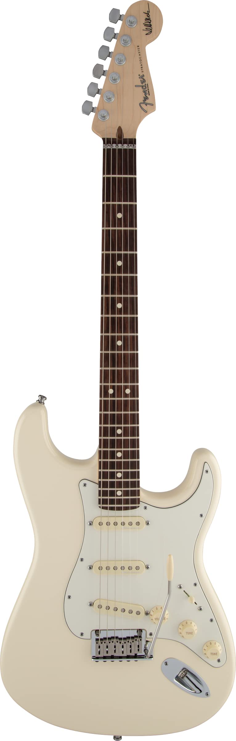 Fender Jeff Beck Stratocaster - Olympic White w/ Tweed Hard Case