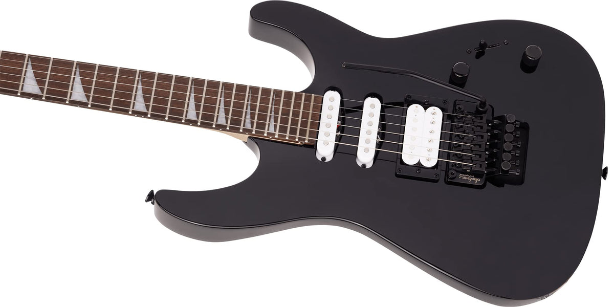 Jackson X Series Dinky DK3XR HSS Electric Guitar - Gloss Black w/ Instrument Cable