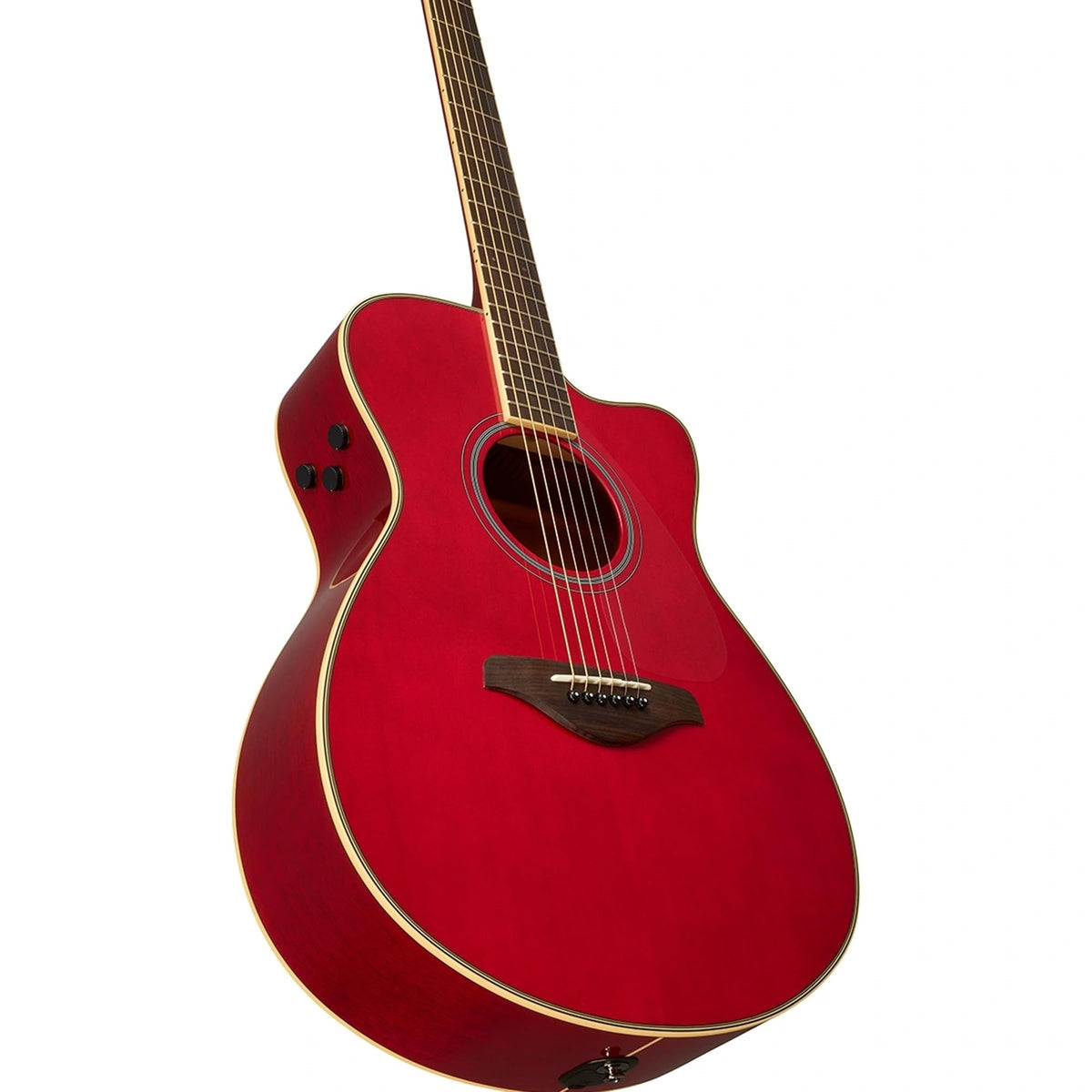 Yamaha FSC-TA TransAcoustic Concert Cutaway Acoustic-Electric Guitar - Ruby Red