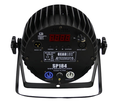Gearlux SP184 18-LED 10-Watt RGBW Four-in-One LED PAR Stage Light