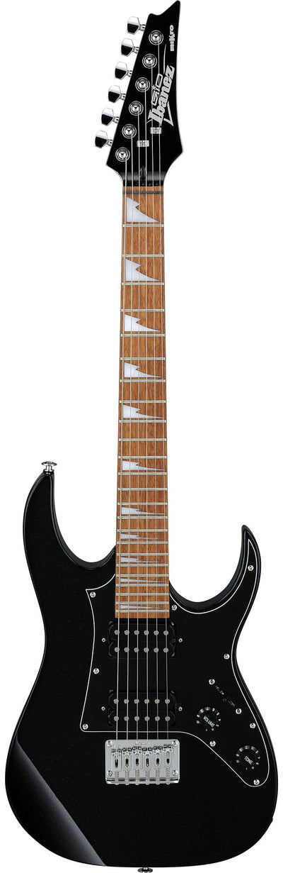 Ibanez GRGM21 RG Gio miKro Short-Scale Electric Guitar - Black Night w/ Amplifier