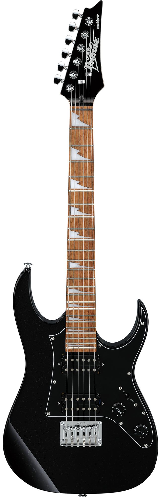 Ibanez GRGM21 RG Gio miKro Short-Scale Electric Guitar - Black Night w/ Amplifier