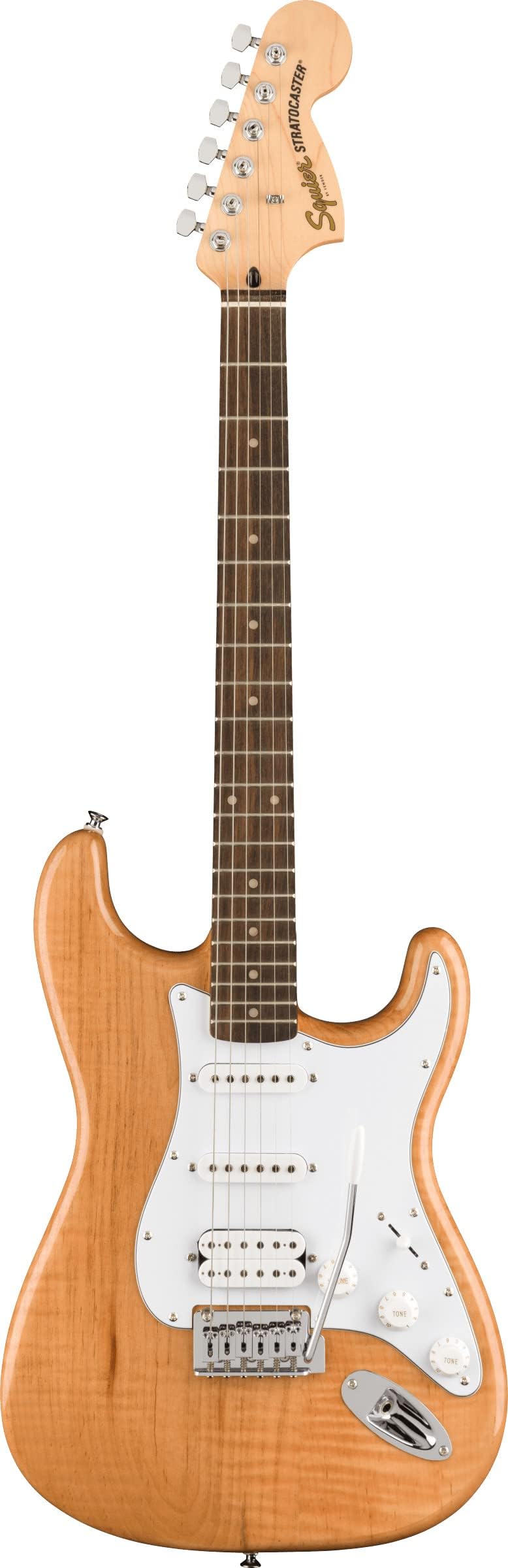 Fender Squier Affinity Stratocaster HSS - Natural w/ Midnight Blue Gig Bag