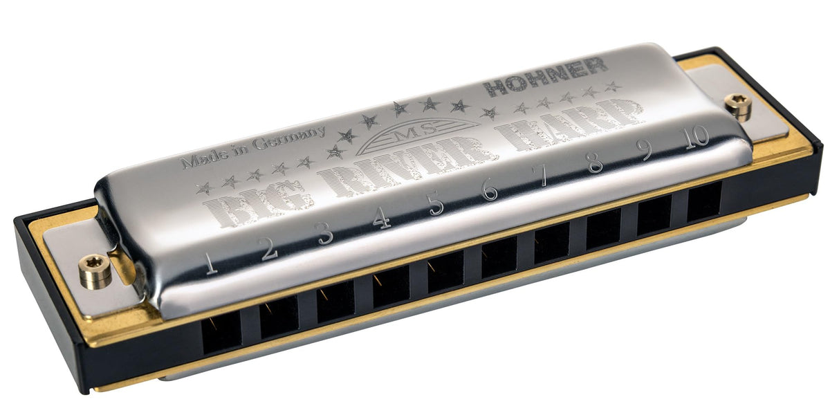 Hohner Big River Harmonica - Key of A w/ Instructional Manual