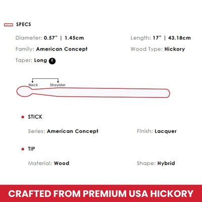 Vic Firth American Concept Freestyle 5A Drumsticks