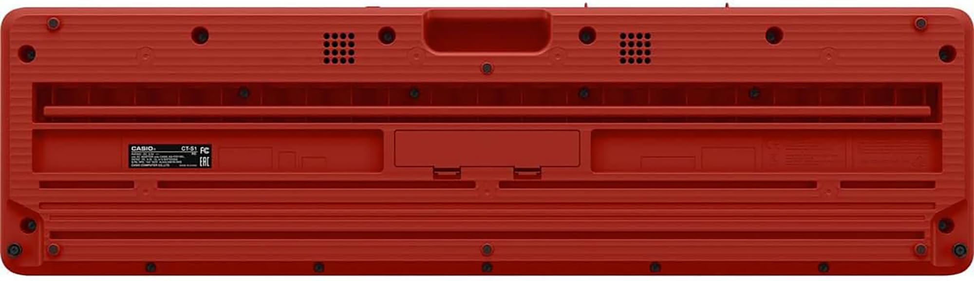 Casio CT-S1 Casiotone 61-Key Keyboard - Red w/ Headphones