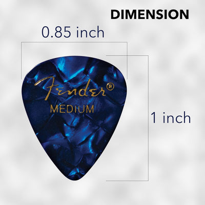 Fender Premium Guitar Pick Sampler, 48 Assorted - Tortoise Shell with Thin, Medium, and Heavy Gauges