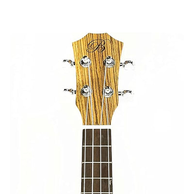Barcelona Zebra Wood Concert Ukulele w/ Gig Bag