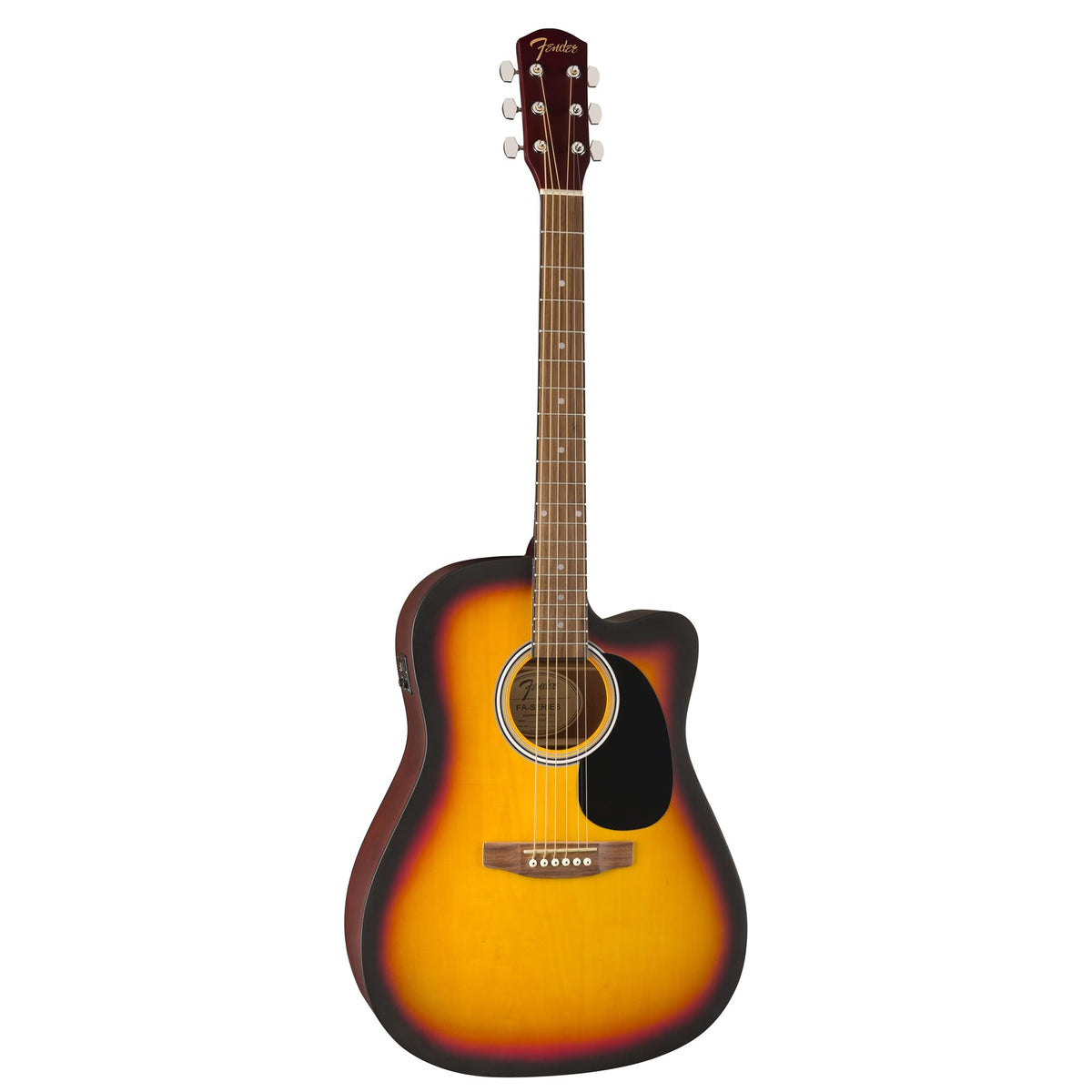 Fender FA-25CE Dreadnought Acoustic-Electric Guitar - Sunburst w/ Hard Case