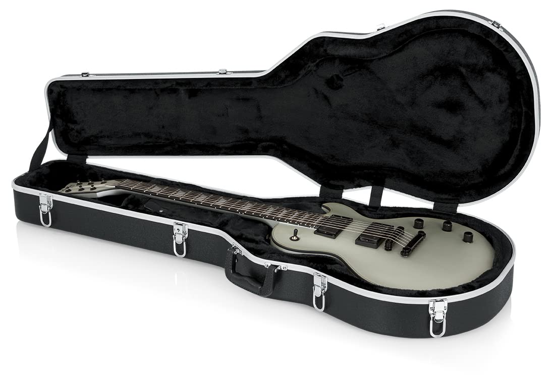 Gator GC-LPS Deluxe Molded Case for Gibson Les Paul - Black w/ Instrument Cable