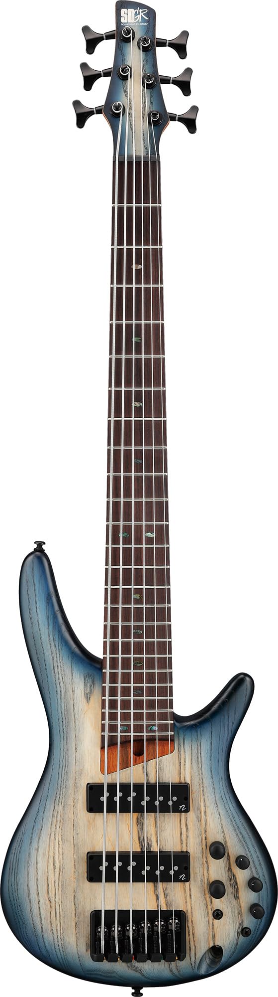 Ibanez SR606E SR Standard 6-String Bass Guitar - Cosmic Blue Starburst Flat w/ Gig Bag