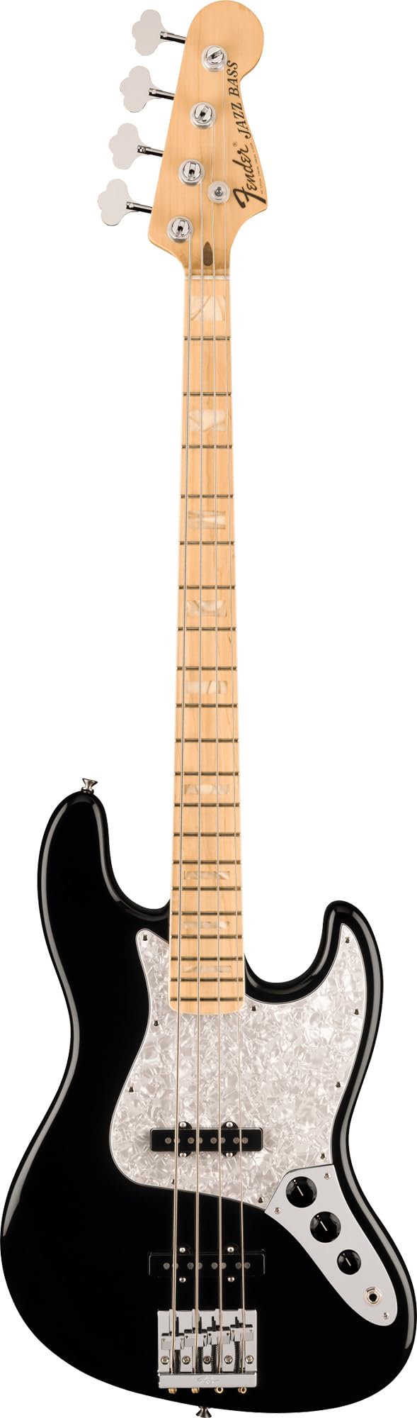Fender USA Geddy Lee Jazz Bass - Black w/ ABS Molded Case