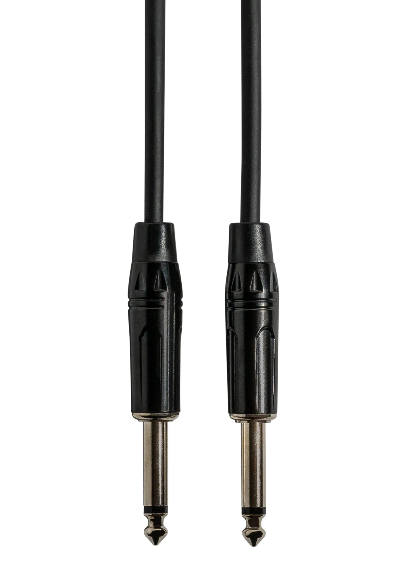 Gearlux 6-Foot Instrument Cable, 1/4 Inch, Straight-Straight, Black - 3 Pack