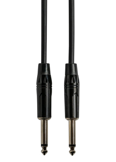 Gearlux 6-Foot Instrument Cable, 1/4 Inch, Straight-Straight, Black - 3 Pack