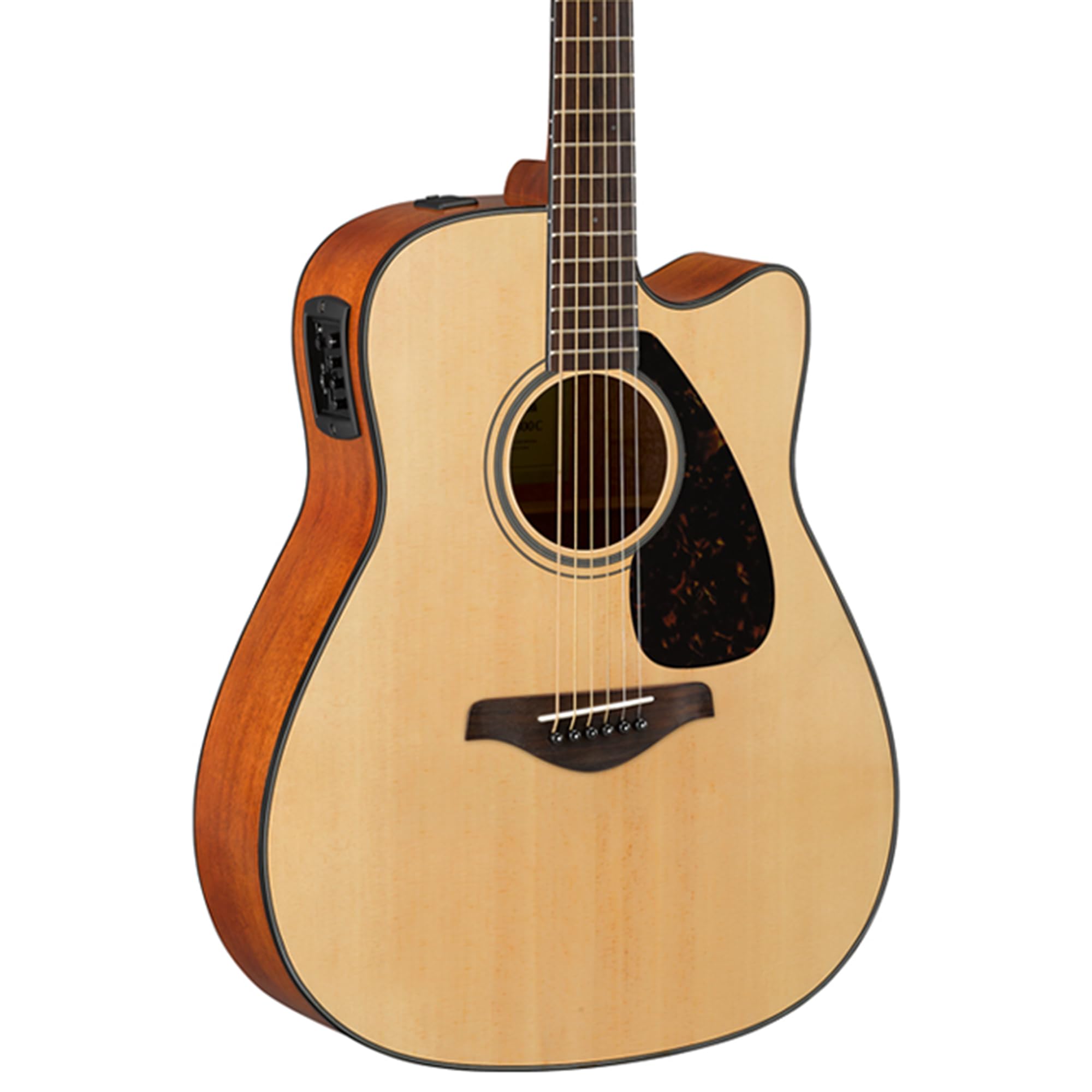 Yamaha FGX800C Solid Top Folk Acoustic-Electric Guitar - Natural