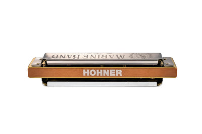Hohner Marine Band 1896 Harmonica - Key of B Flat w/ Instructional Manual