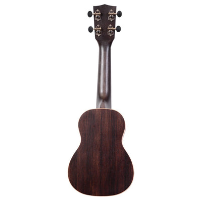 Kala KA-EBY-S Striped Ebony Soprano Ukulele w/ Gig Bag