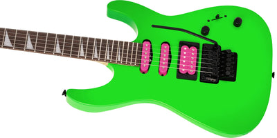 Jackson X Series Dinky DK3XR HSS Electric Guitar - Neon Green w/ Instrument Cable