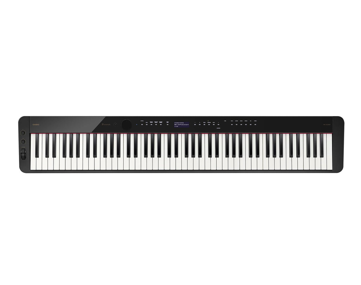 Casio PX-S3100 Privia Slim Digital Piano - Black w/ Adjustable Stand