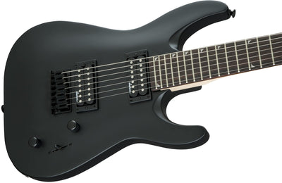 Jackson JS Series Dinky Arch Top JS22-7 DKA HT Electric Guitar - Satin Black w/ Instrument Cable