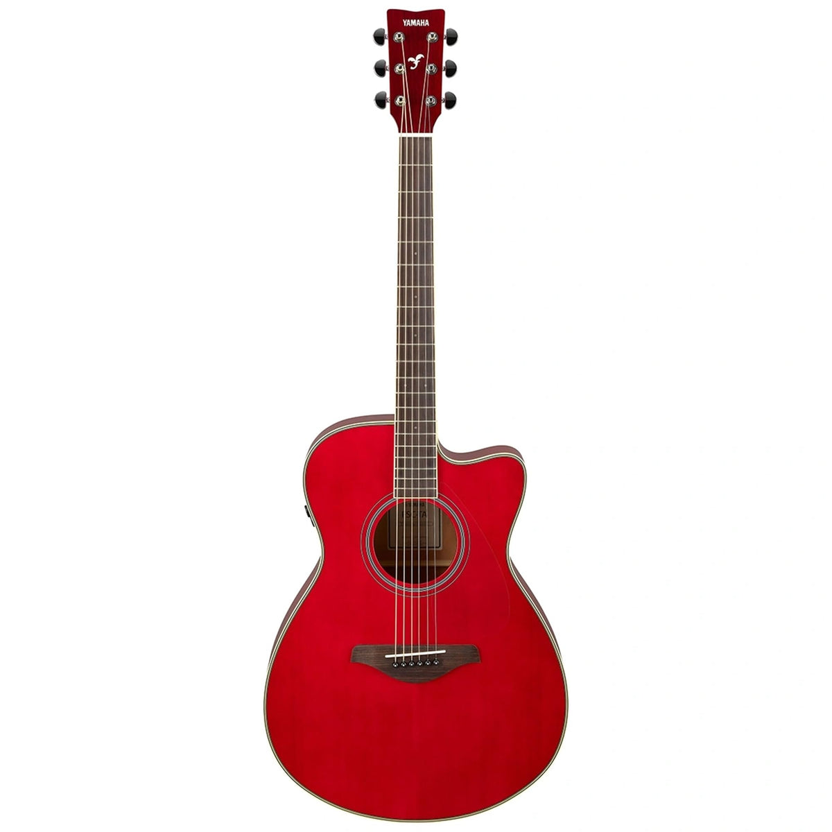 Yamaha FSC-TA TransAcoustic Concert Cutaway Acoustic-Electric Guitar - Ruby Red